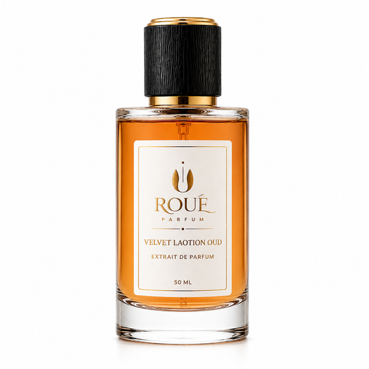 Velvet Laotion Oud by Roué Parfum — amber extrait de parfum bottle